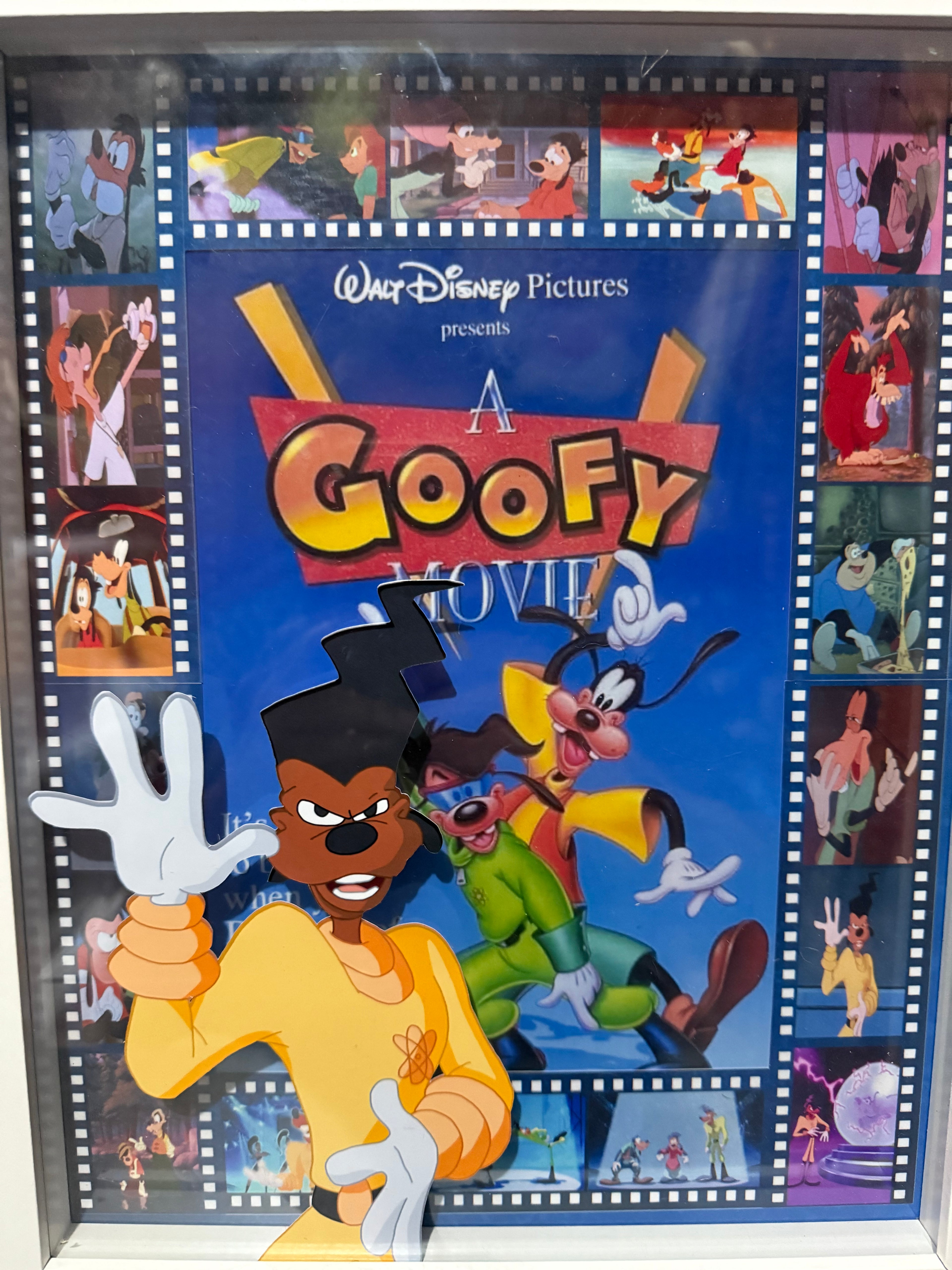 Walt Disney Pictures A Goofy Movie Shadow Box Framed Poster Art
