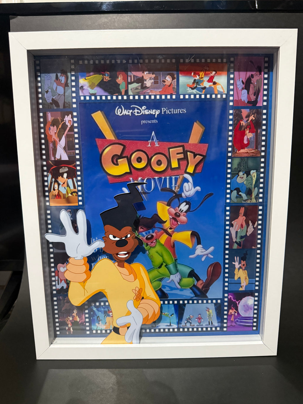 Walt Disney Pictures A Goofy Movie Shadow Box Framed Poster Art