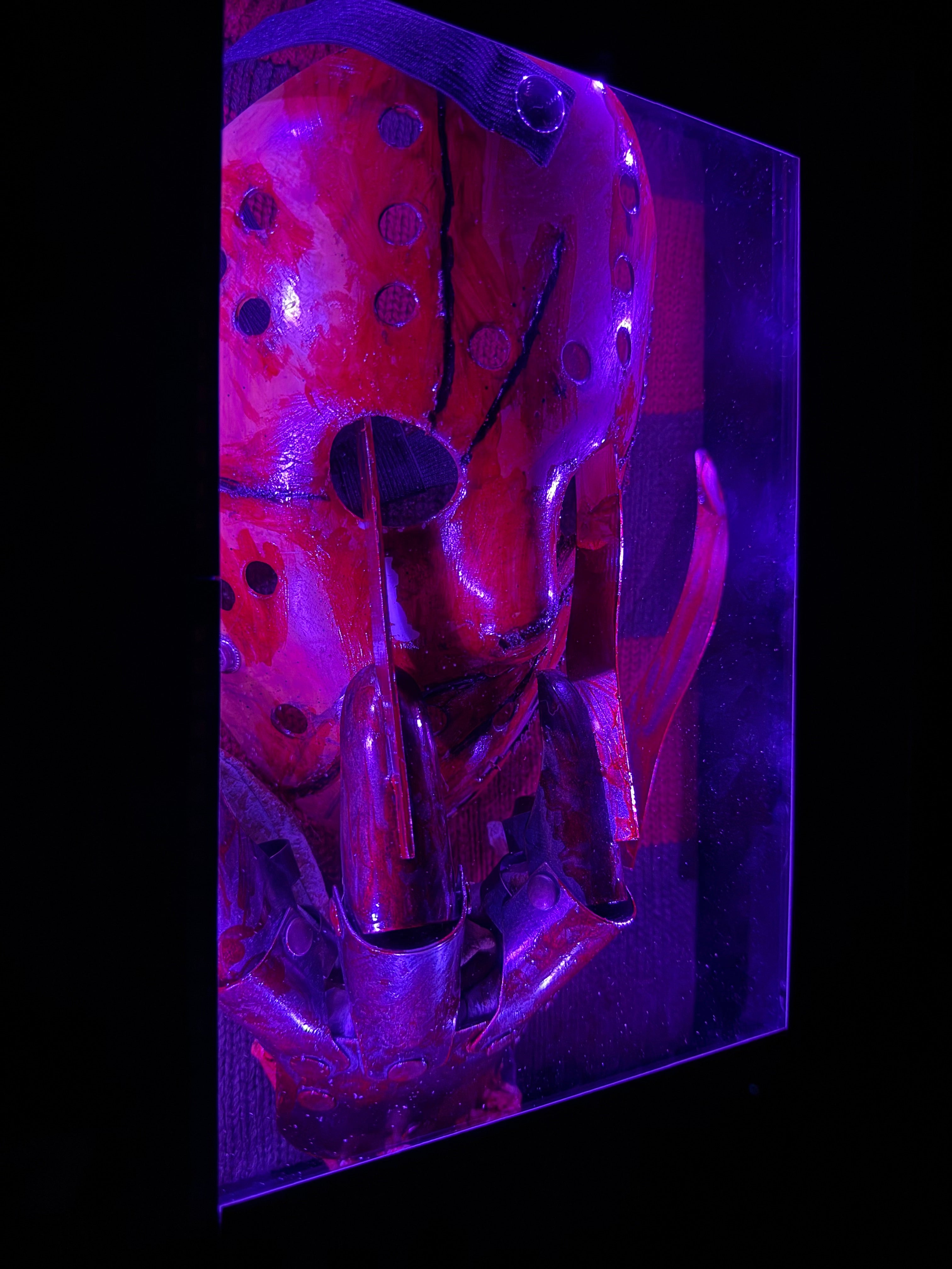 Freddy Vs Jason LED Shadow box