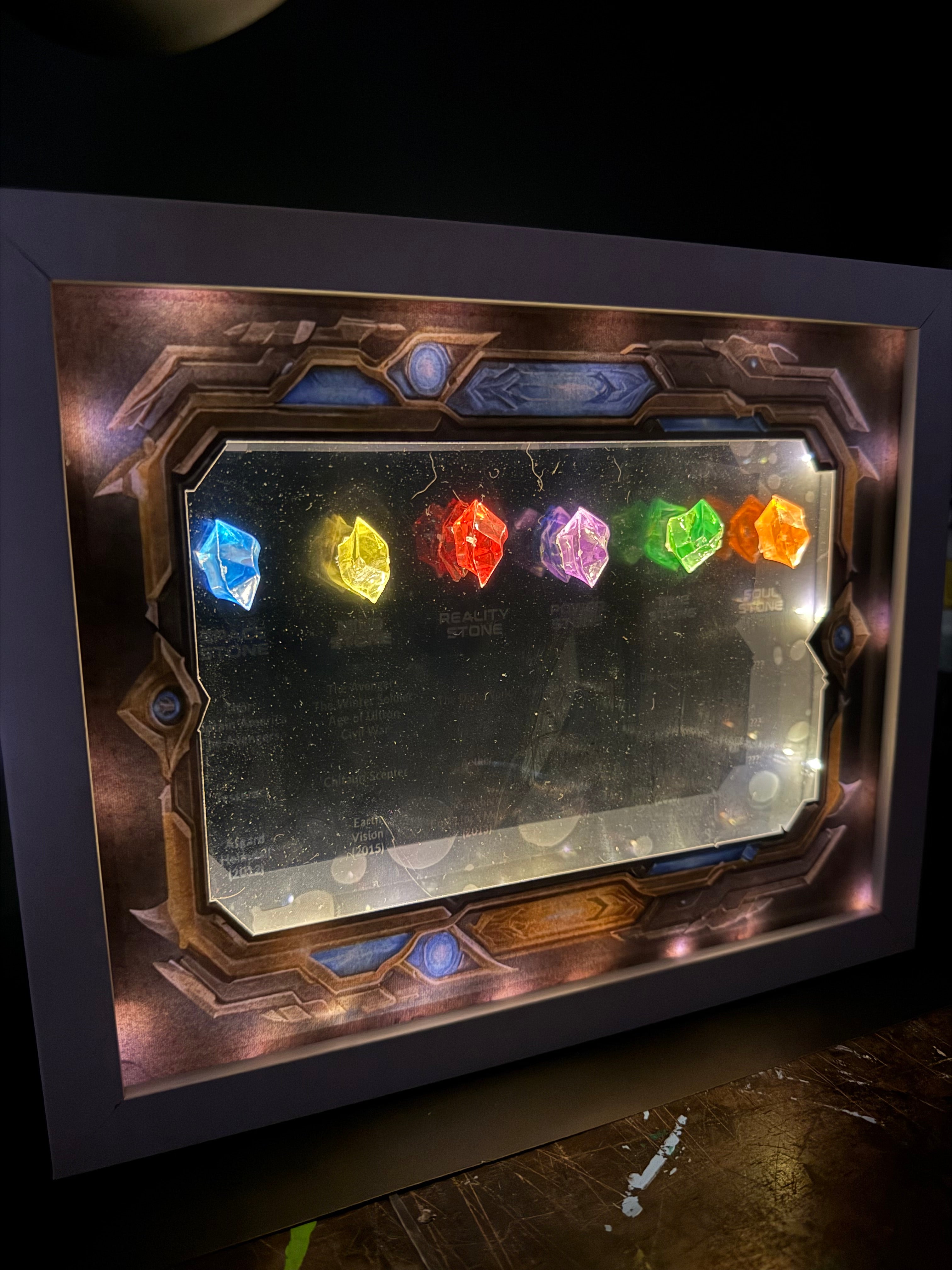 Marvel Infinity Stones Framed Print Wall Art Decor