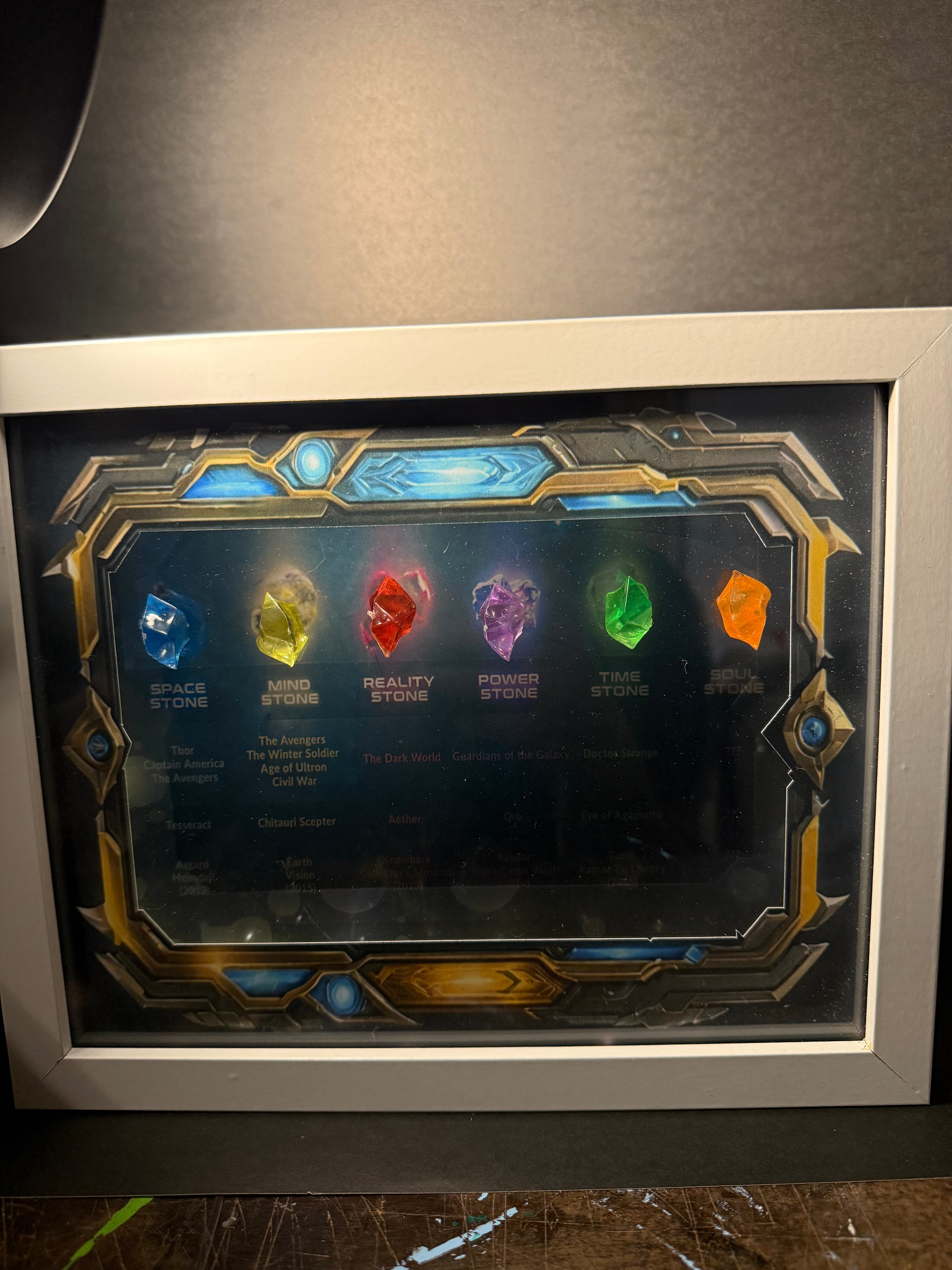 Marvel Infinity Stones Framed Print Wall Art Decor