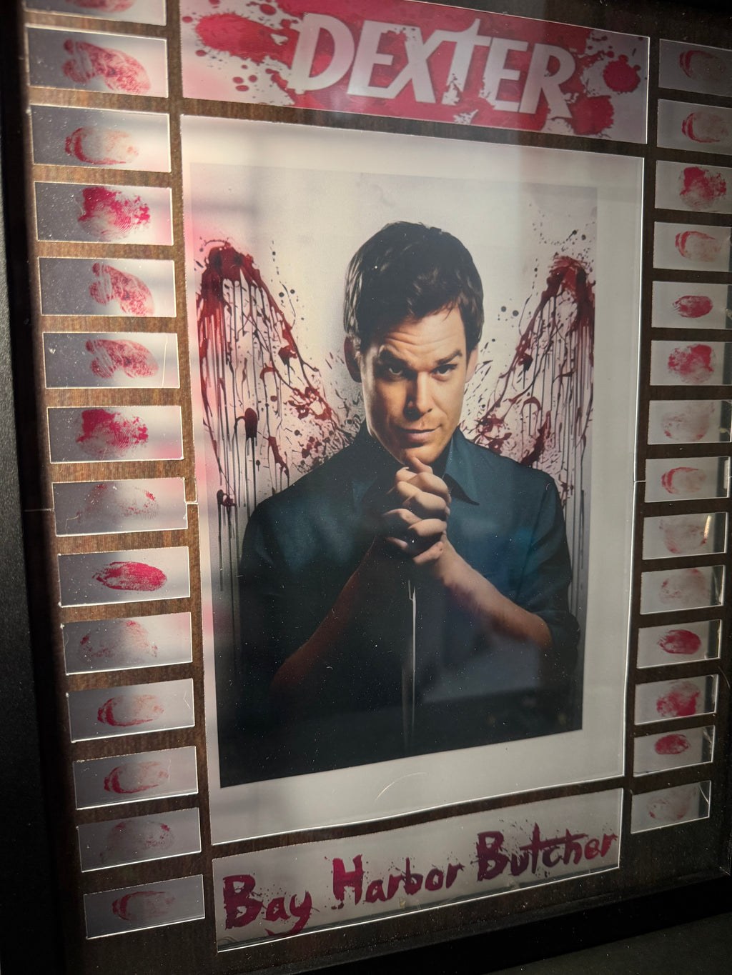 Custom 11x14 Dexter Shadow Led Box Frame Display Case