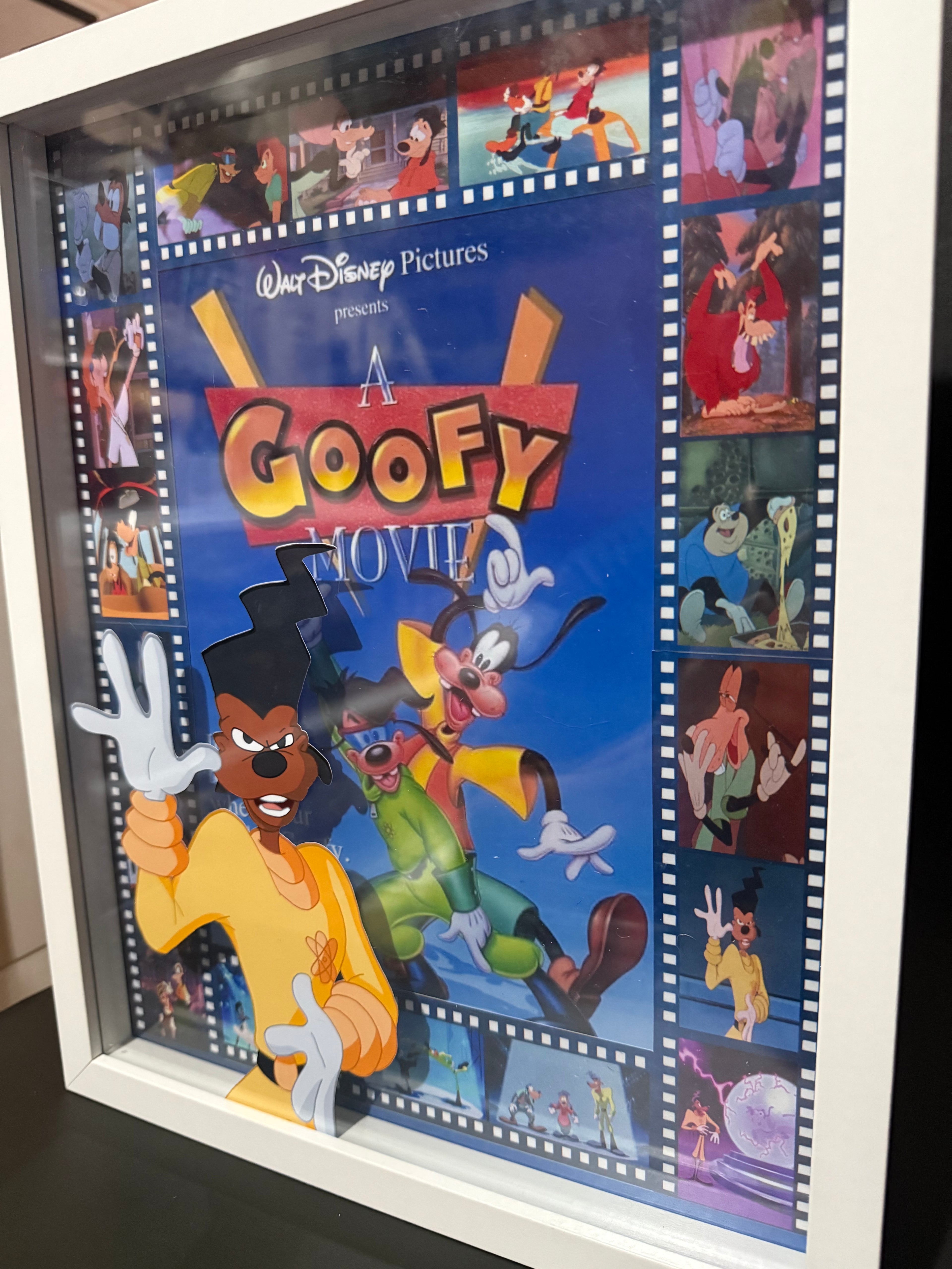 Walt Disney Pictures A Goofy Movie Shadow Box Framed Poster Art