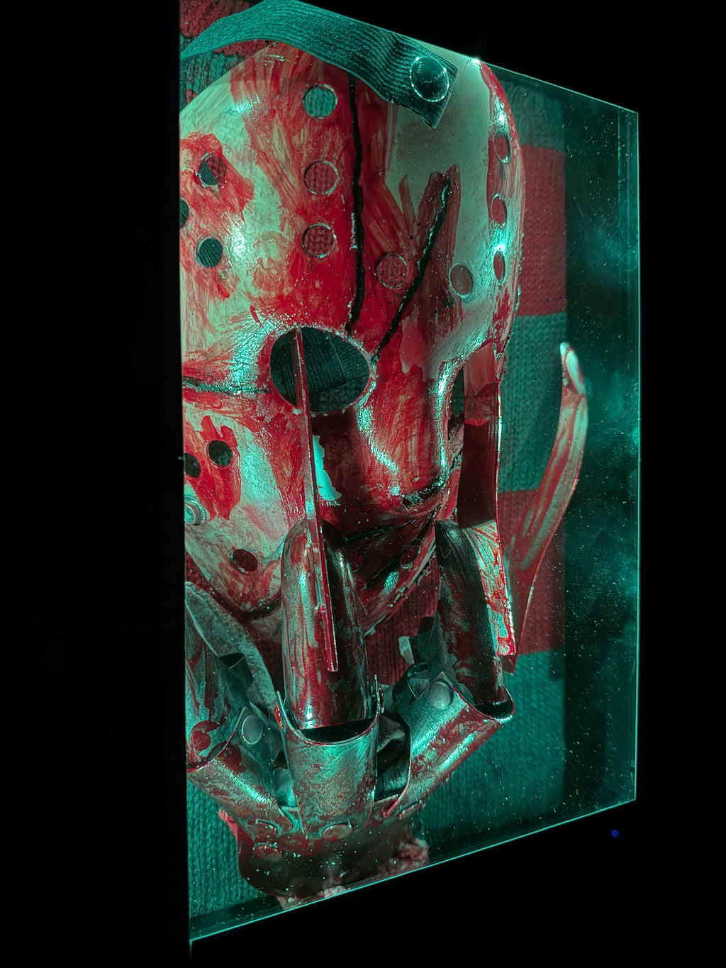 Freddy Vs Jason LED Shadow box