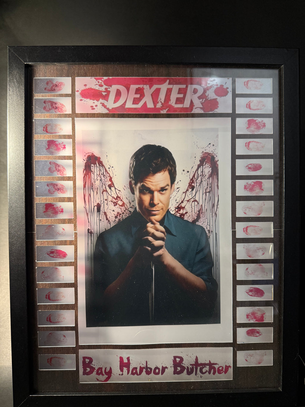 Custom 11x14 Dexter Shadow Led Box Frame Display Case