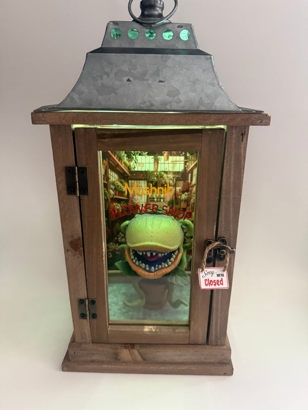 Mushnik’s Flower Shop – LED lighting Little Shop of Horrors Display Lantern