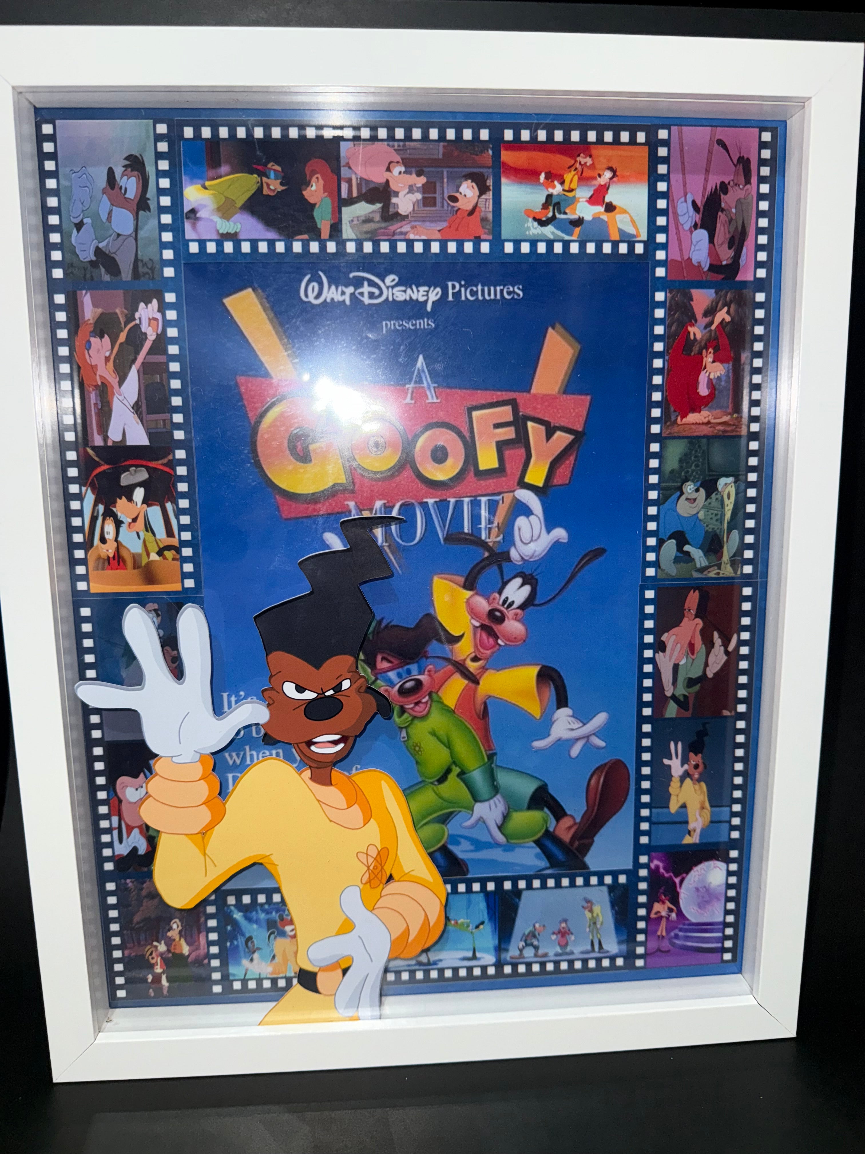 Walt Disney Pictures A Goofy Movie Shadow Box Framed Poster Art