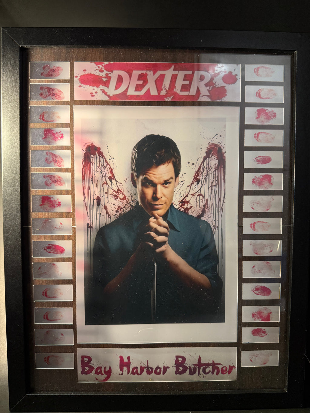 Custom 11x14 Dexter Shadow Led Box Frame Display Case