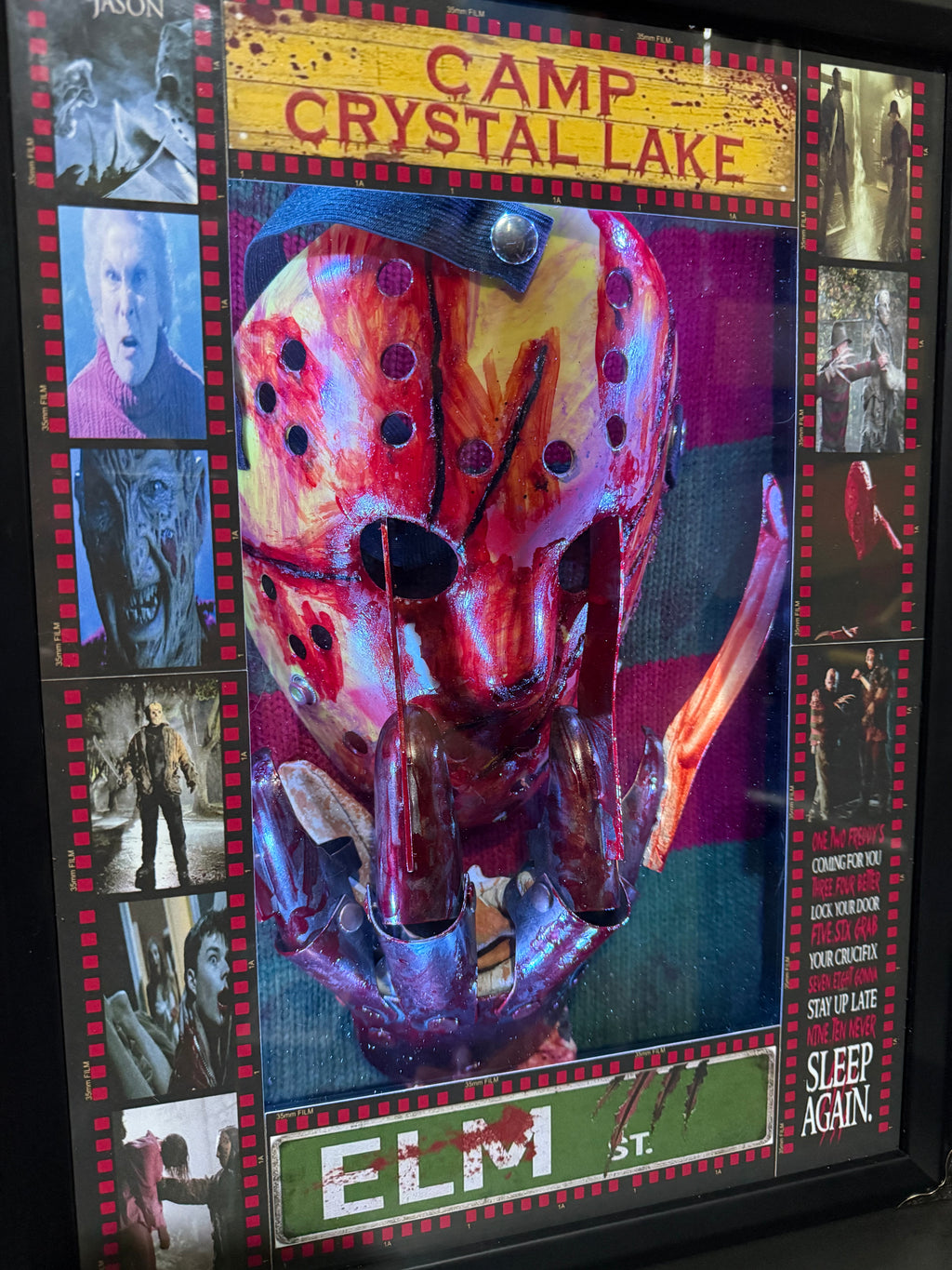 Freddy Vs Jason LED Shadow box