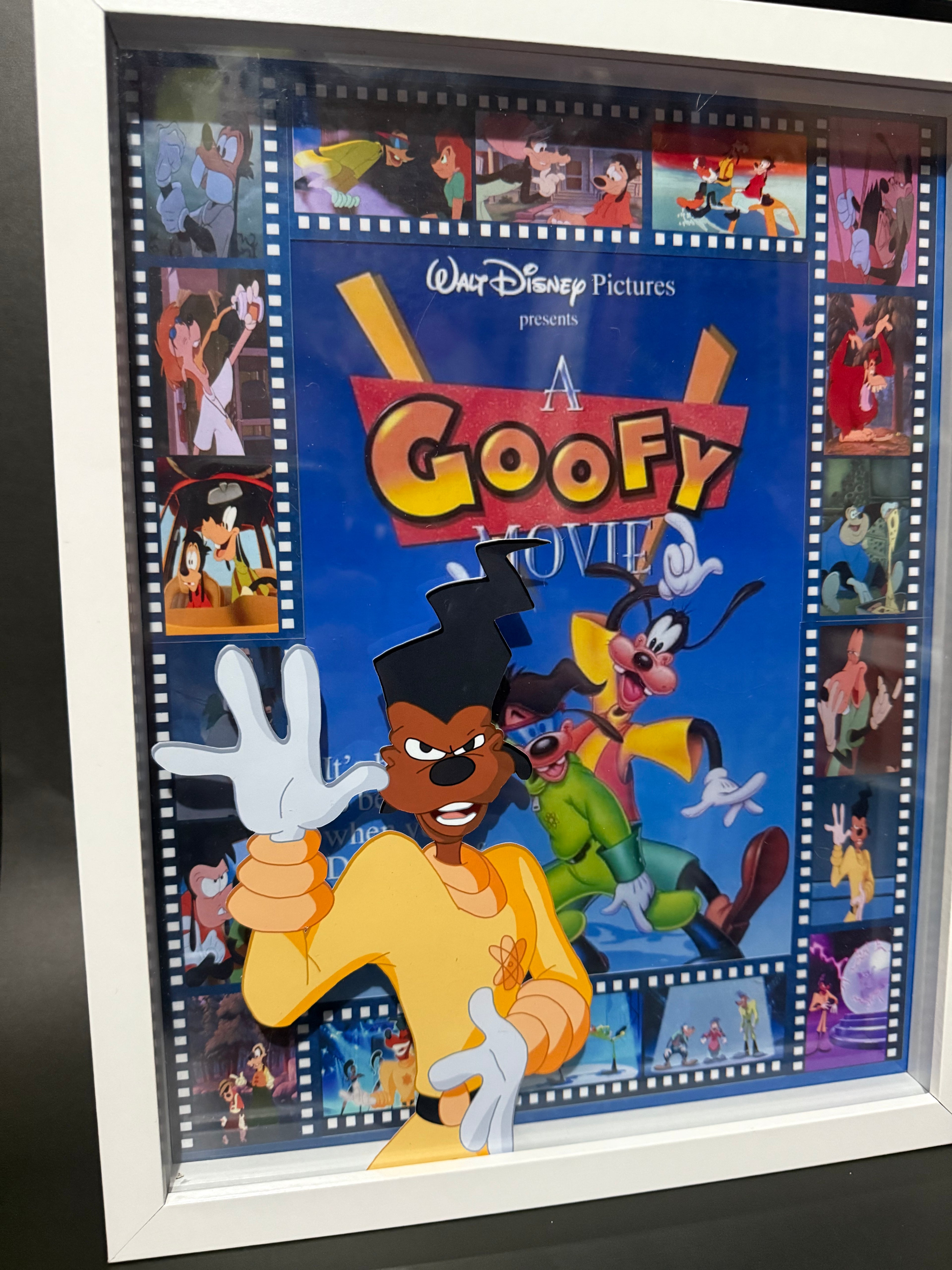 Walt Disney Pictures A Goofy Movie Shadow Box Framed Poster Art