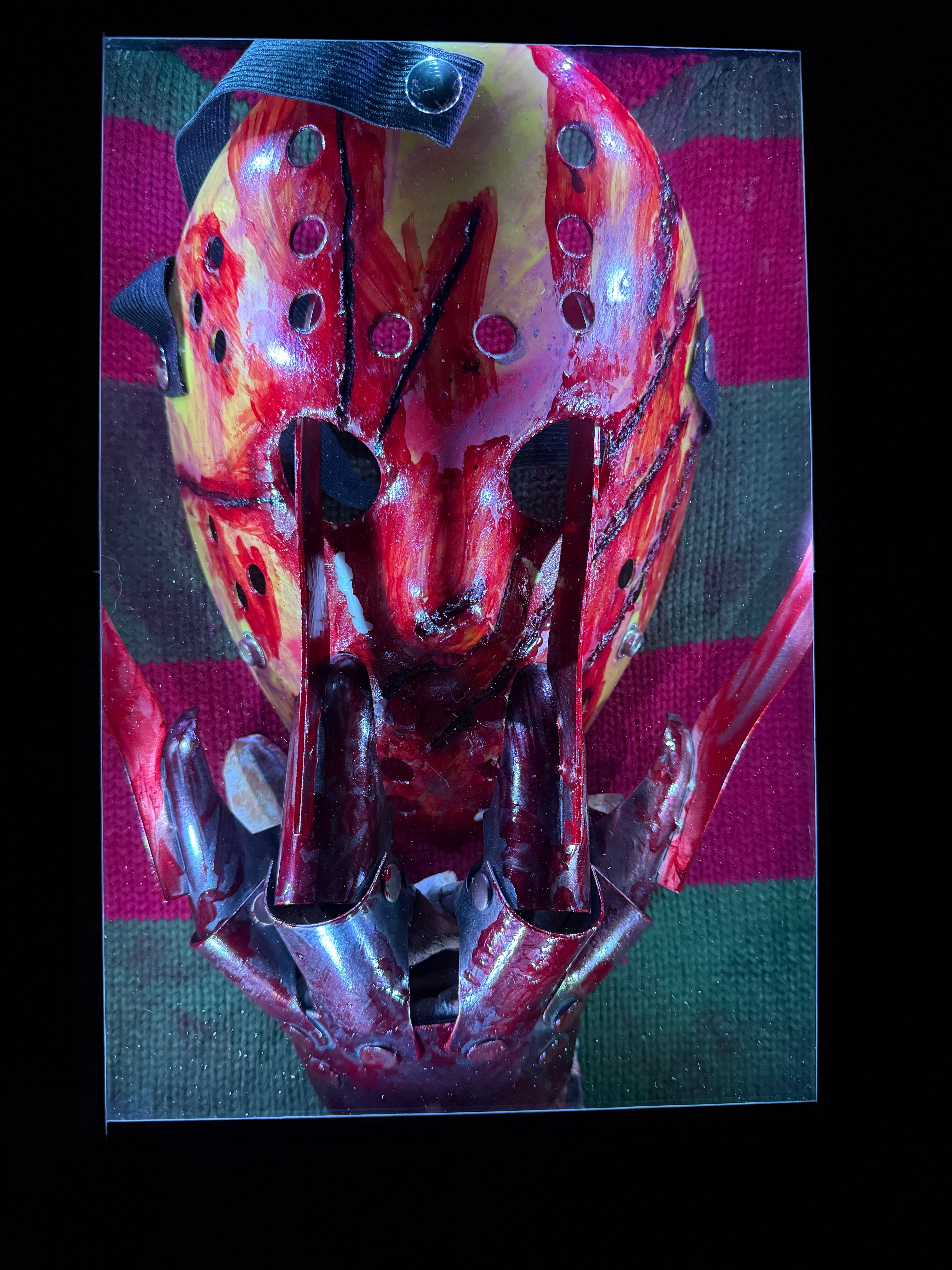 Freddy Vs Jason LED Shadow box