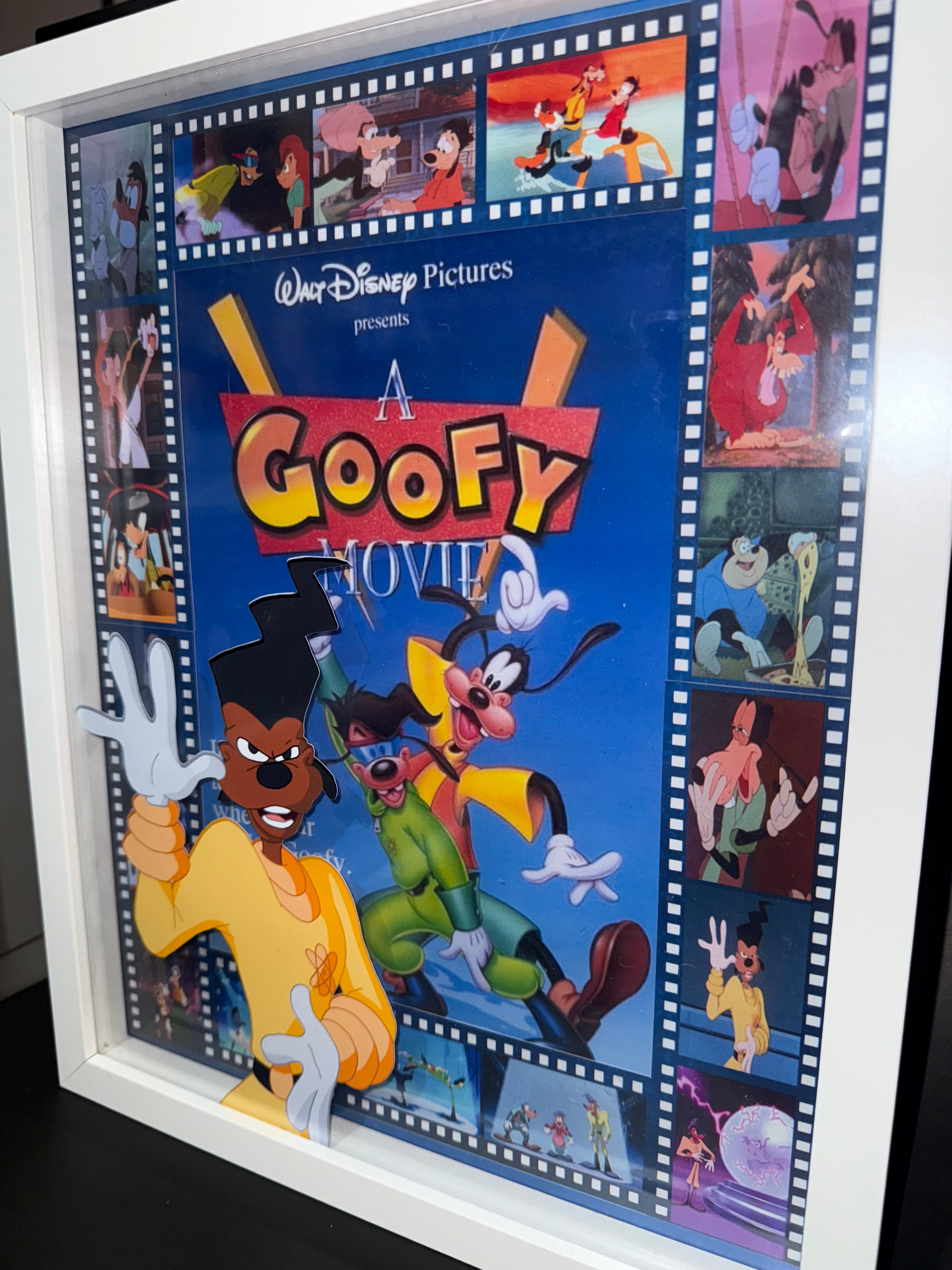 Walt Disney Pictures A Goofy Movie Shadow Box Framed Poster Art