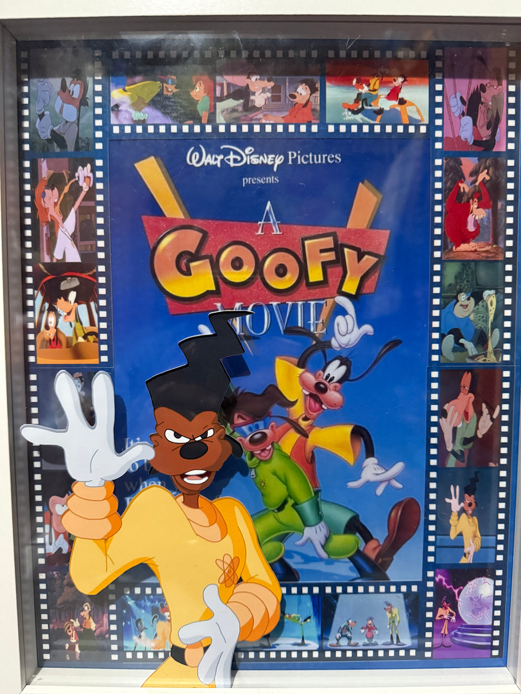 Walt Disney Pictures A Goofy Movie Shadow Box Framed Poster Art