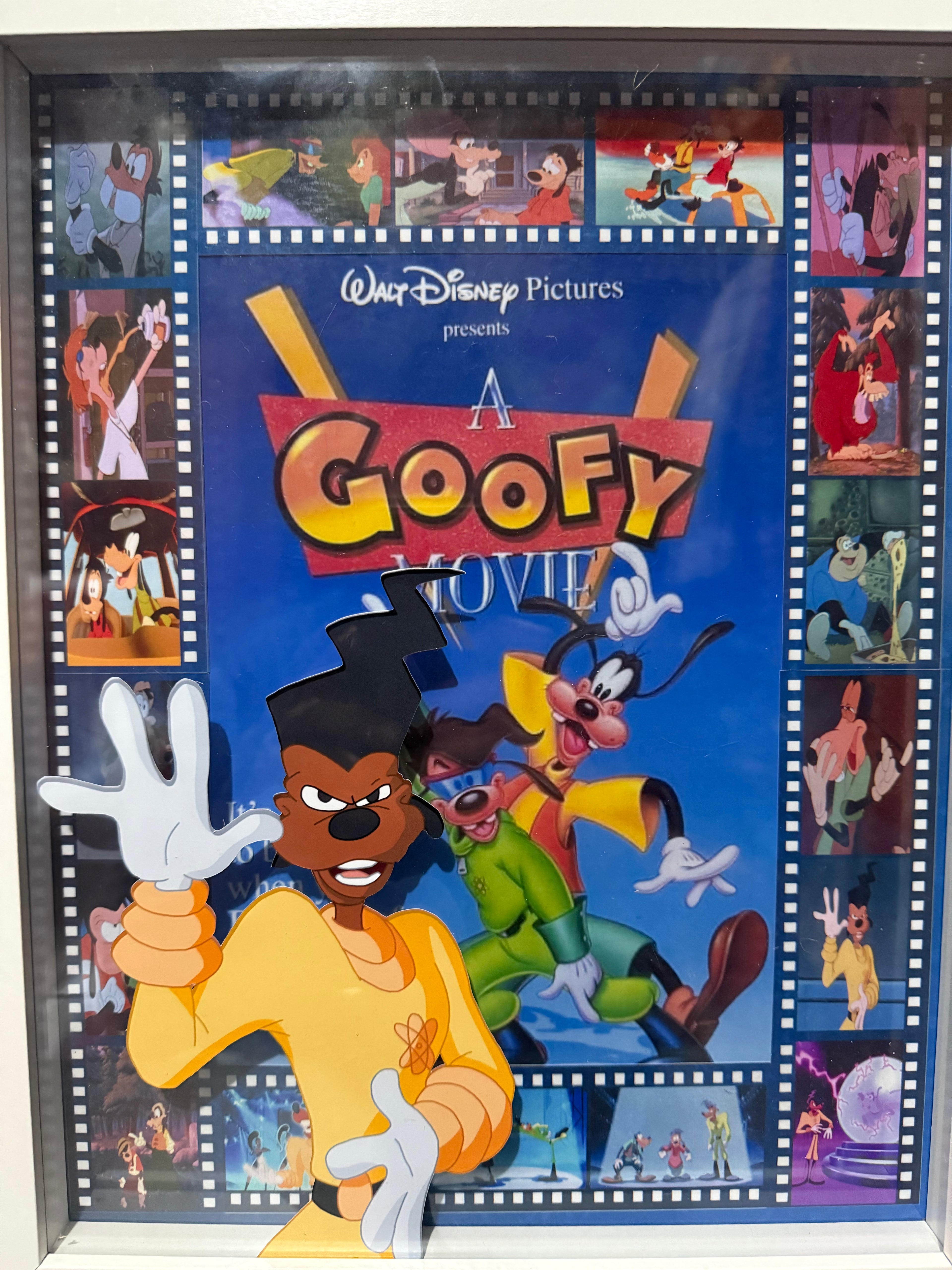 Walt Disney Pictures A Goofy Movie Shadow Box Framed Poster Art