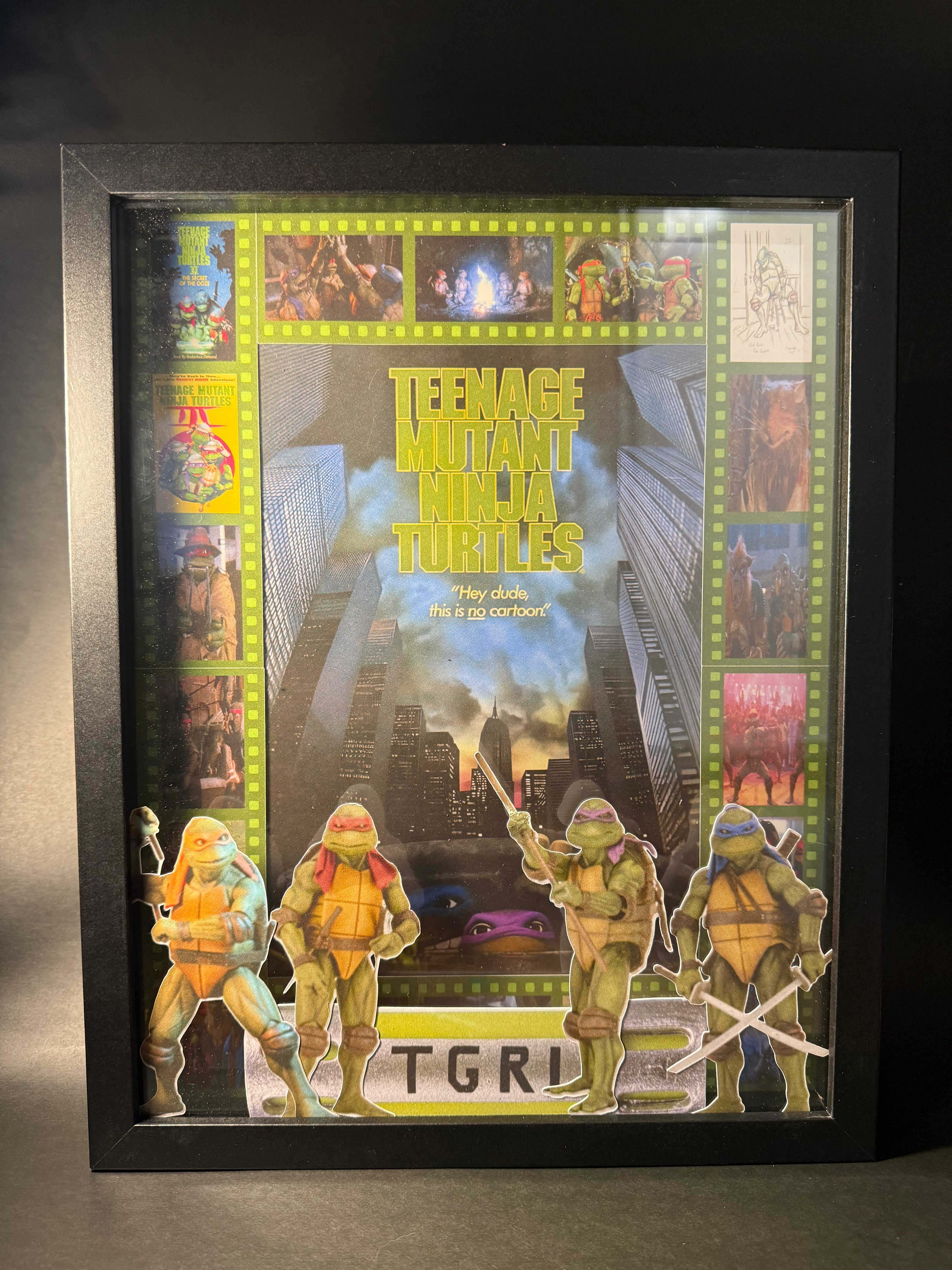 Teenage mutant ninja turtles 11x14 shadow box framed print