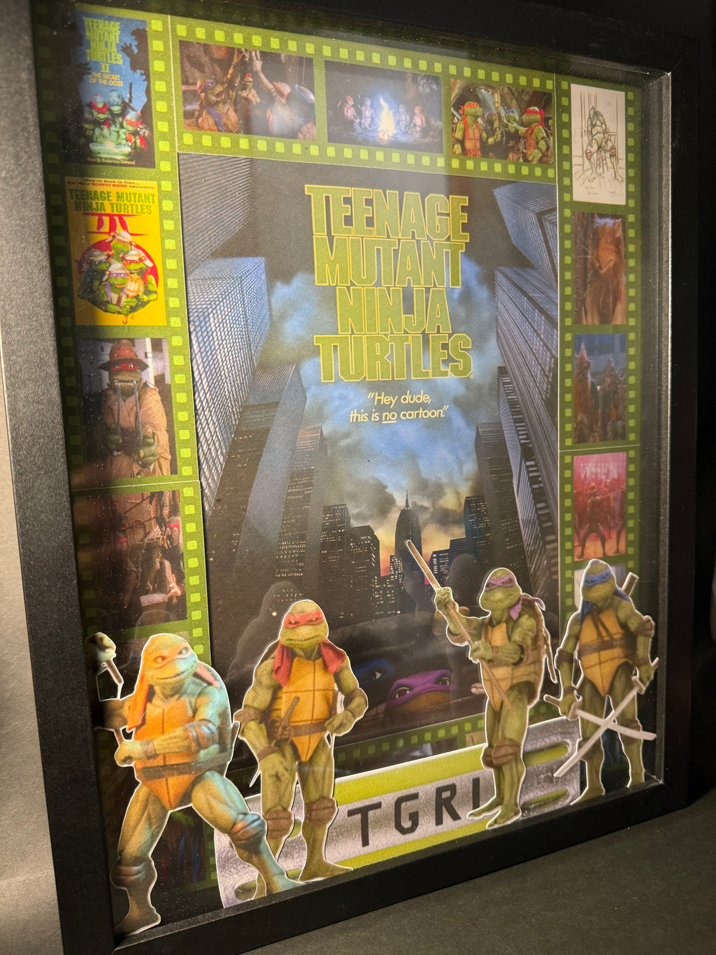 Teenage mutant ninja turtles 11x14 shadow box framed print