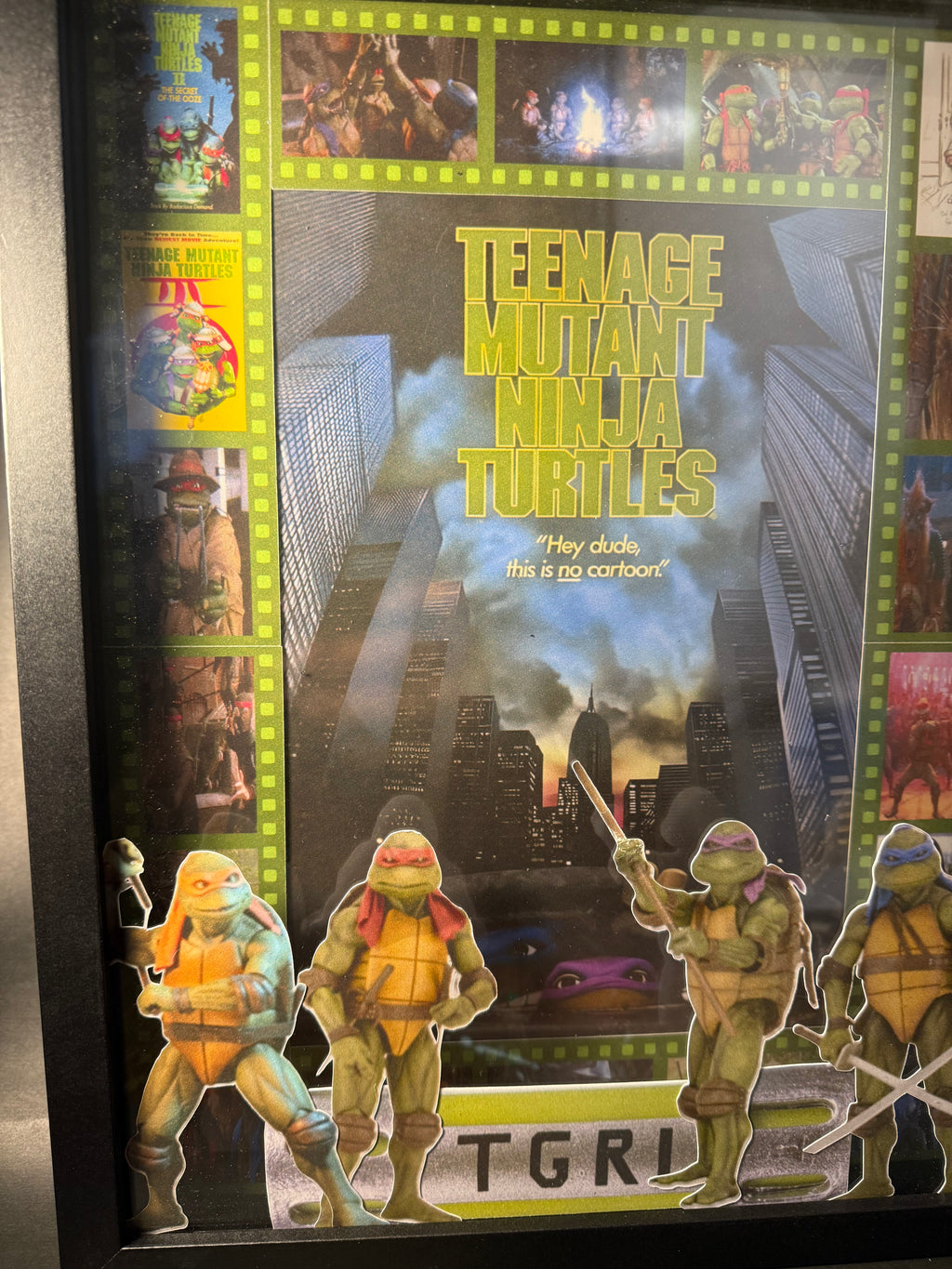 Teenage mutant ninja turtles 11x14 shadow box framed print
