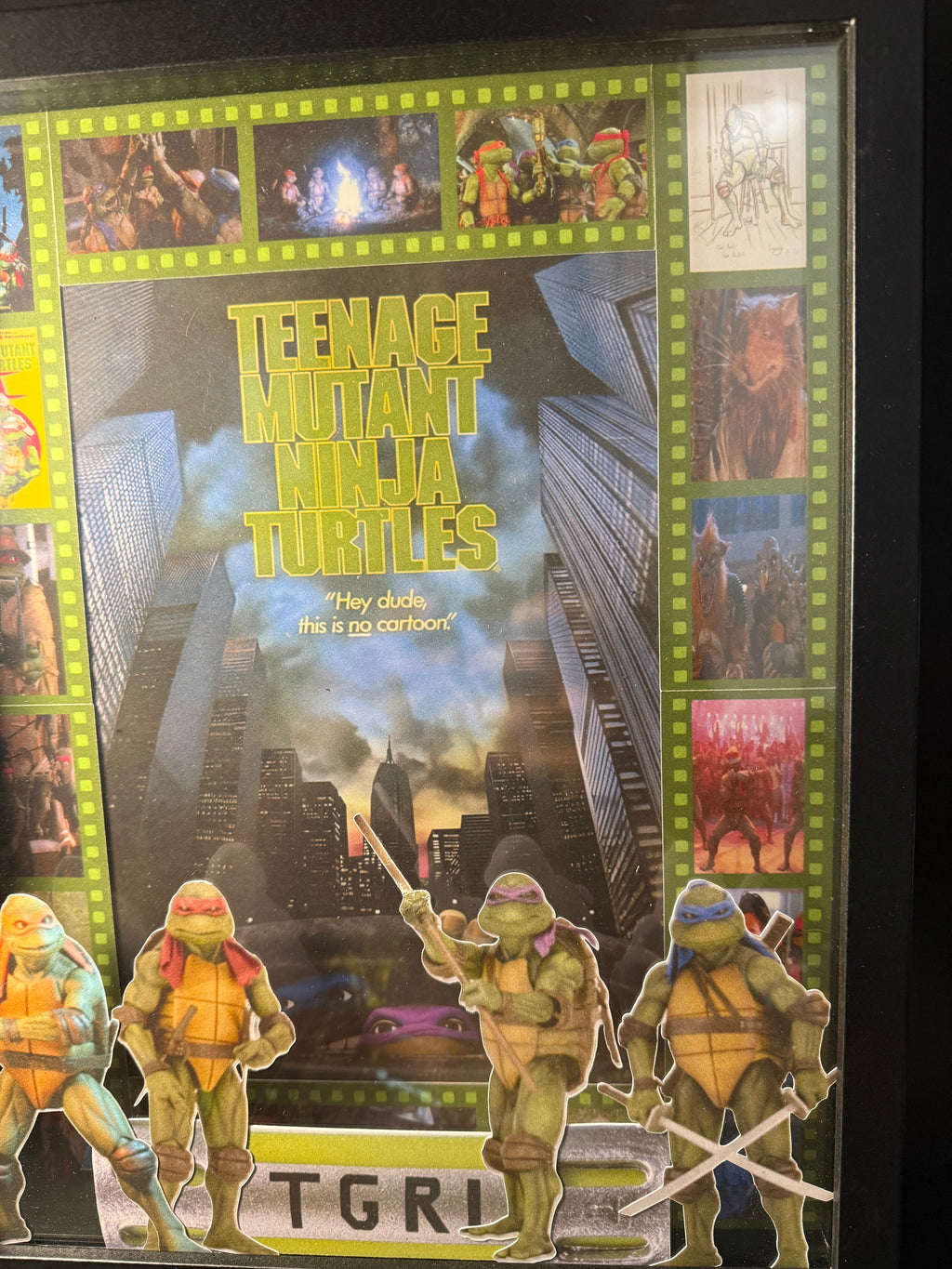 Teenage mutant ninja turtles 11x14 shadow box framed print