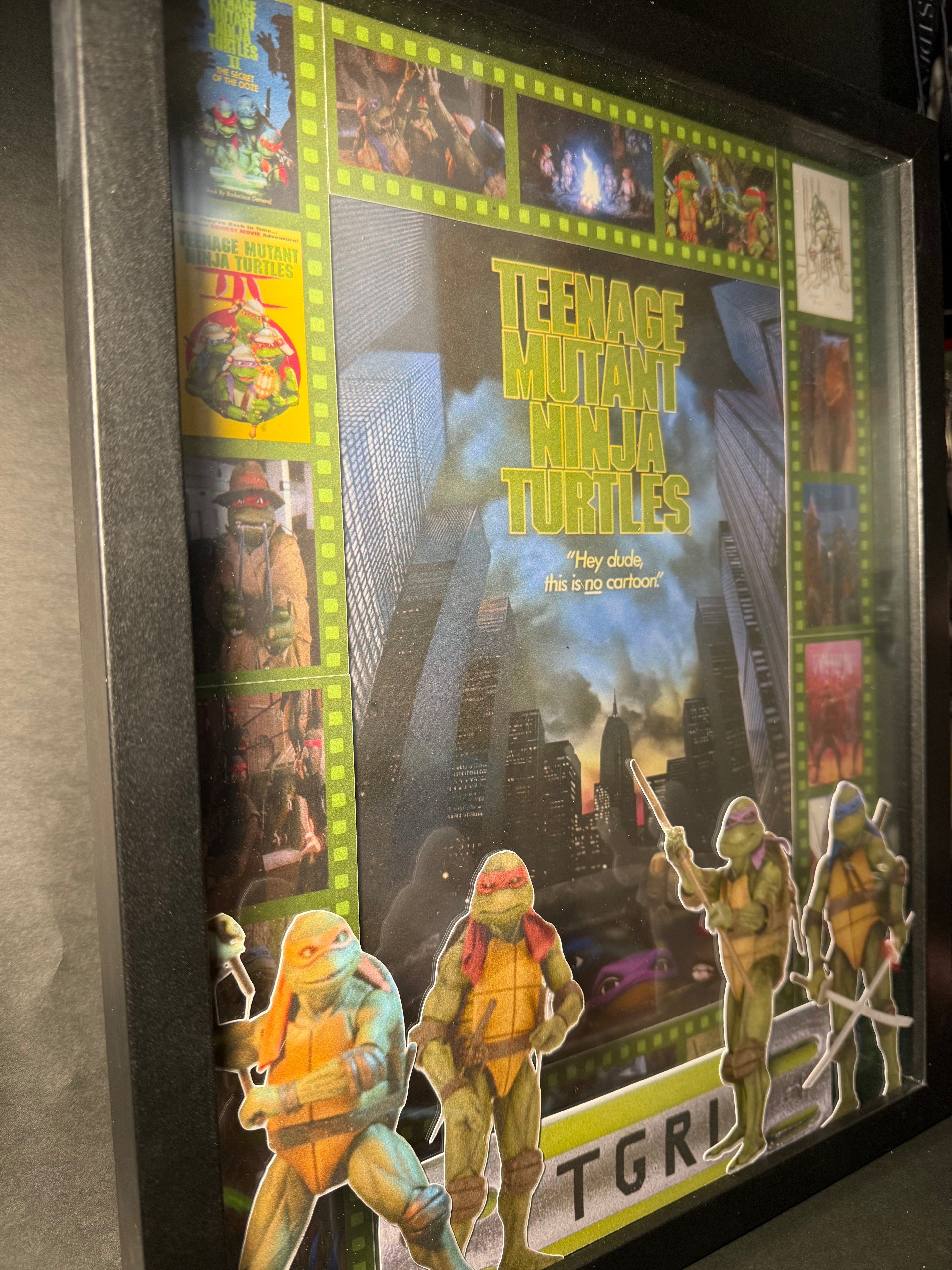 Teenage mutant ninja turtles 11x14 shadow box framed print